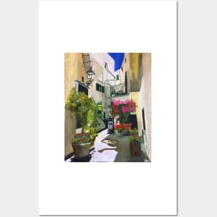 The White Spanish Courtyard Posters and Art